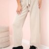 Kesi Włoski Butter trousers tied at the waist beige