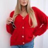 Kesi Włoski Button-down sweater red