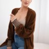 Kesi Włoski Cardigan with pockets brown