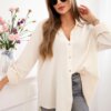 Kesi Włoski Cotton muslin shirt beige