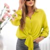 Kesi Włoski Cotton muslin shirt kiwi