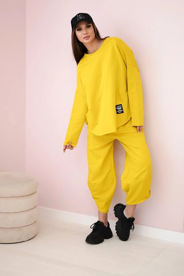 Kesi Włoski Cotton sweatshirt pants set kiwi