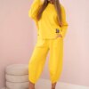 Kesi Włoski Cotton sweatshirt pants set yellow