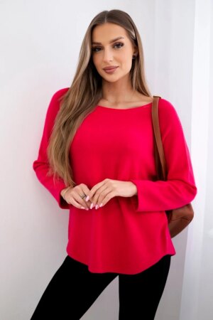 Kesi Włoski Crew neck sweater fuchsia