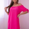 Kesi Włoski Dress tied on the sleeves pink
