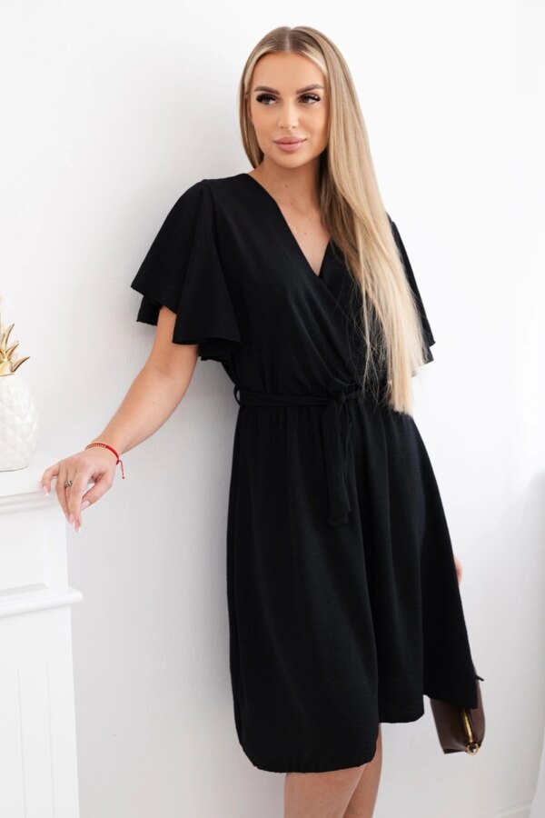 Kesi Włoski Dress with a plunging neckline black