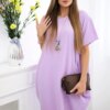 Kesi Włoski Dress with pockets and pendant light purple