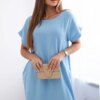 Kesi Włoski Dress with pockets blue