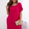 Kesi Włoski Dress with pockets fuchsia