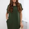 Kesi Włoski Dress with pockets khaki
