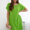 Kesi Włoski Dress with pockets light green