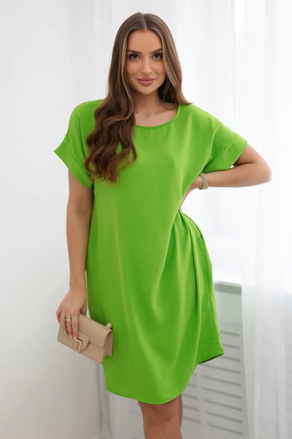 Kesi Włoski Dress with pockets light green
