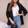 Kesi Włoski Elegant jacket with lapels black