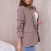 Kesi Włoski Elegant jacket with lapels cappuccino
