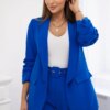 Kesi Włoski Elegant set of jackets and trousers cornflower blue