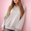 Kesi Włoski Hoodie made of Butter fabric grey