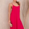 Kesi Włoski Long dress with straps fuchsia