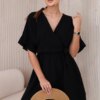 Kesi Włoski Muslin dress with waist black