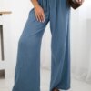 Kesi Włoski Muslin pants with a wide leg Denim