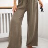 Kesi Włoski Muslin pants with a wide leg fango