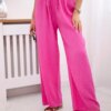 Kesi Włoski Muslin pants with a wide leg pink