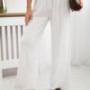 Kesi Włoski Muslin pants with a wide leg white