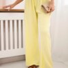 Kesi Włoski Muslin pants with a wide leg yellow