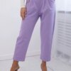 Kesi Włoski New punto trousers trousers with chain light purple
