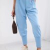 Kesi Włoski Pants with belt and pockets blue