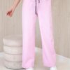 Kesi Włoski Punto pants with wide legs light pink