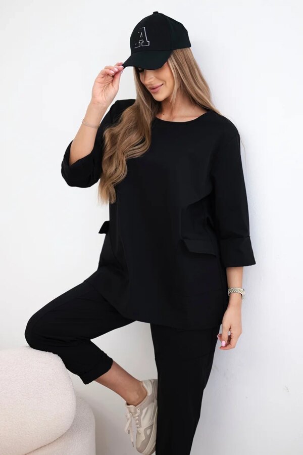 Kesi Włoski Punto set sweatshirt + pants black