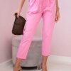 Kesi Włoski Punto trousers tied at the waist pink