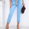 Kesi Włoski Punto trousers with belt blue