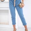 Kesi Włoski Punto trousers with belt denim