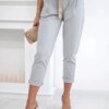 Kesi Włoski Punto trousers with belt grey