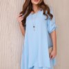 Kesi Włoski Set of blouse + pants with pendant blue