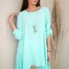 Kesi Włoski Set of blouse + pants with pendant mint