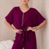Kesi Włoski Set of blouses with pants plum