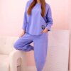 Kesi Włoski Set of new punto sweatshirt pants light purple
