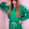 Kesi Włoski Set sweatshirt + pants buttery fabric green