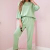 Kesi Włoski Set sweatshirt + pants buttery fabric pistachio
