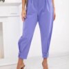 Kesi Włoski Summer Punto trousers with leg closure violet