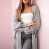 Kesi Włoski Sweater long cardigan grey