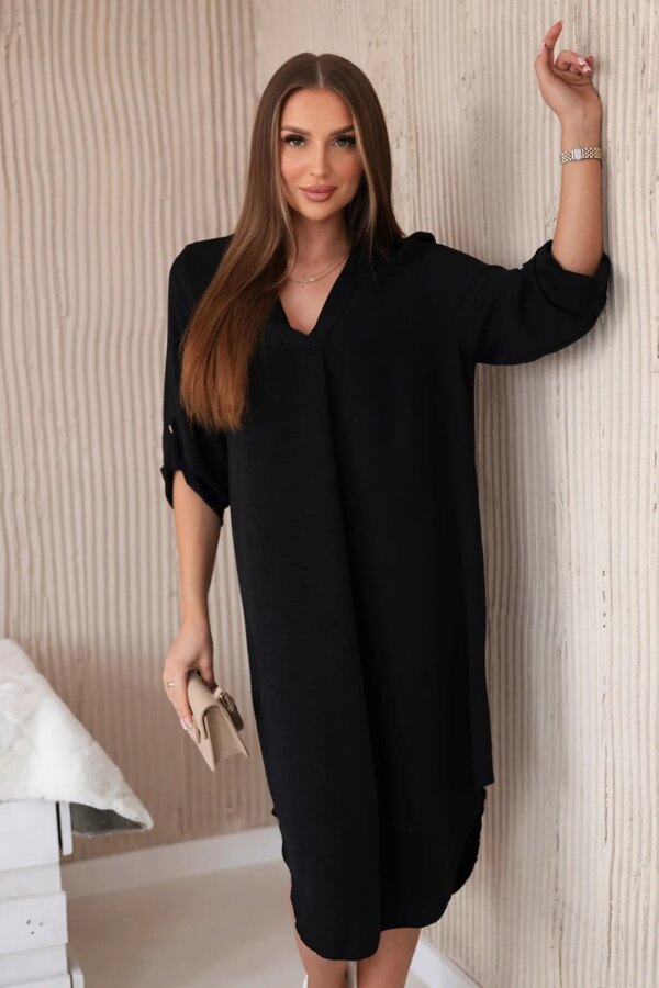 Kesi Włoski V-neck dress black