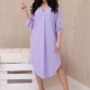Kesi Włoski V-neck dress light purple