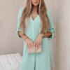 Kesi Włoski V-neck dress mint