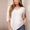 Kesi Włoski V-neck sweater dark beige