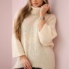 Kesi Włoski V-neck sweater ginger Ingwer beige