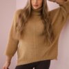 Kesi Włoski V-neck sweater ginger Ingwer camel