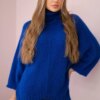 Kesi Włoski V-neck sweater ginger Ingwer cornflower blue